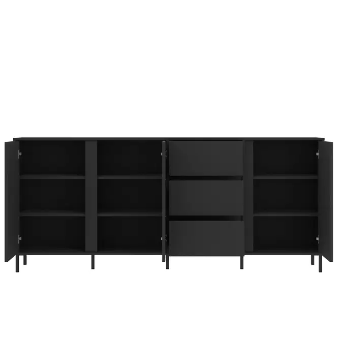 Komód Avenale AVEK02 U139 3D3S antracit,3