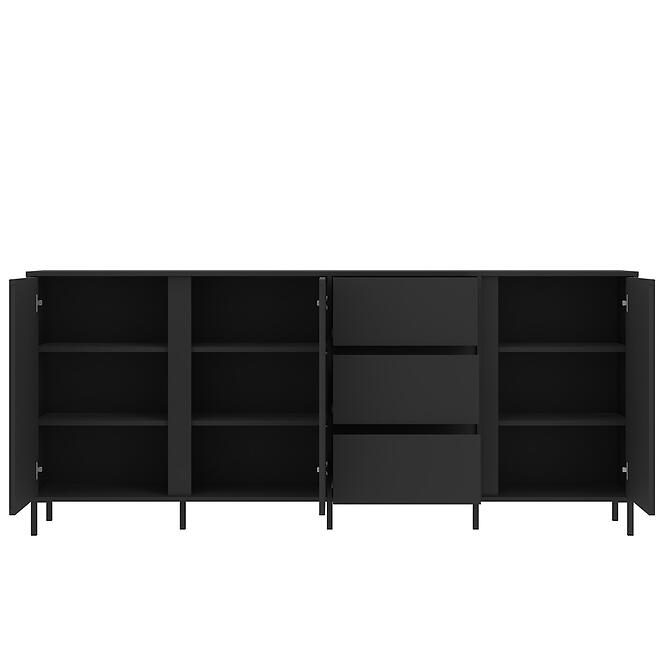Komód Avenale AVEK02 U139 3D3S antracit,3