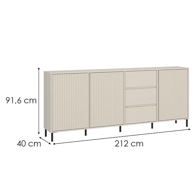 Komód Avenale AVEK02 U118 3D3S kasmír