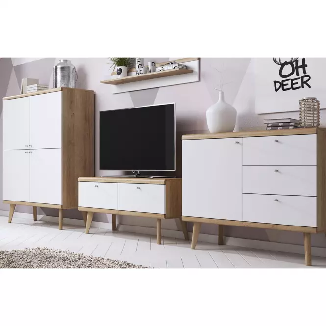 Kombinált bútor Primo tv asztal PRTV107 tölgy riviera,4