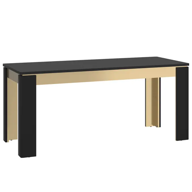 Asztal Norica LAZT02 U114 160-200 fekete