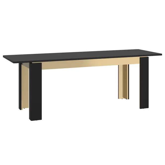Asztal Norica LAZT02 U114 160-200 fekete