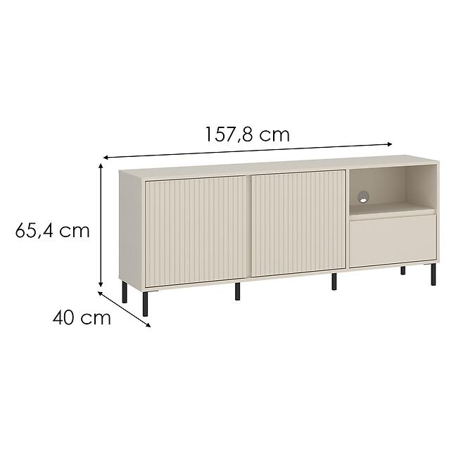 Szekrény RTV Avenale AVEF01 U118 2D1S kasmír,2