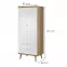 Szekrény Primo PSZ80 80 cm tölgy riviera,2