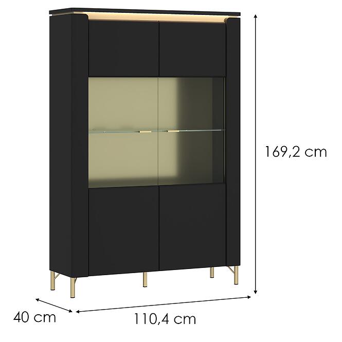 Vitrin Norica LAZV02 U114 2D fekete
