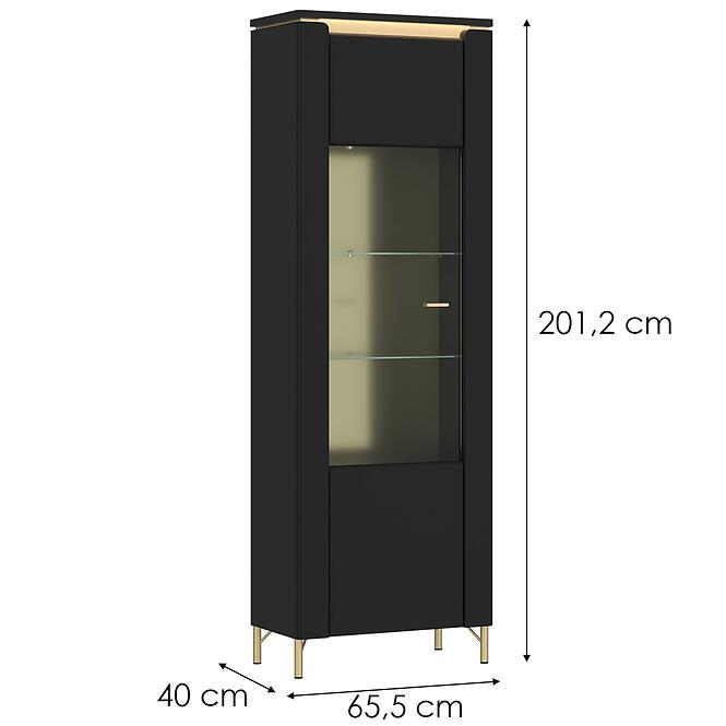 Vitrin Norica LAZV01 U1141D fekete