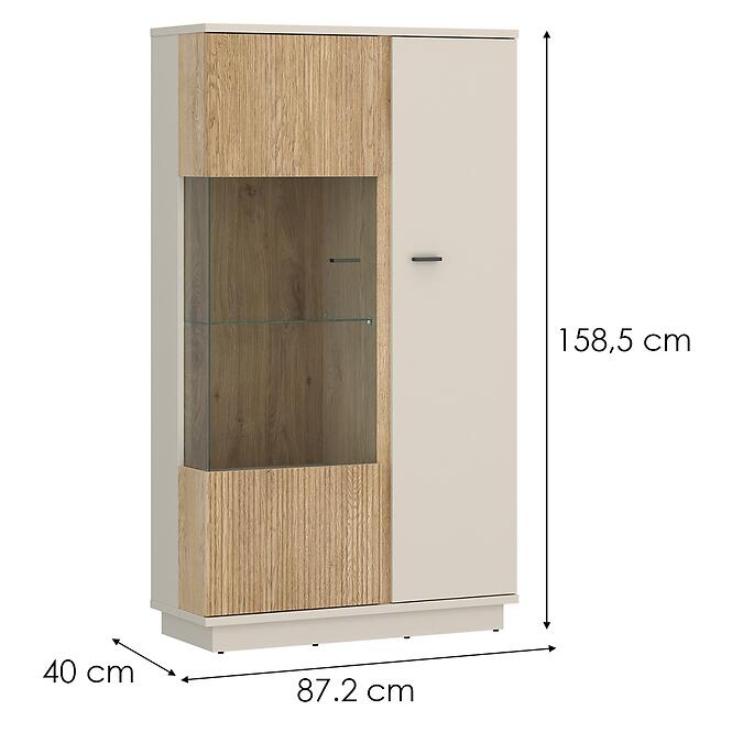 Vitrin Mosano LUSV102 2D tölgy cremona