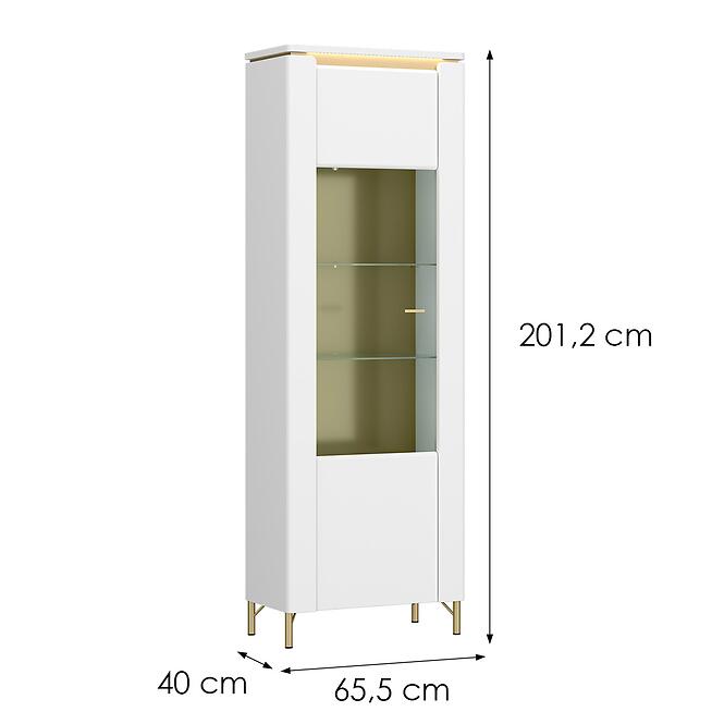 Vitrin Lazio LAZV01 U008/U0801D fehér alpesi