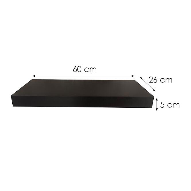 Polc Ligno 60 13183 Fekete