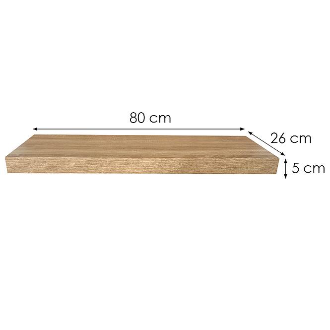 Polc Ligno 80 13220 Természetes