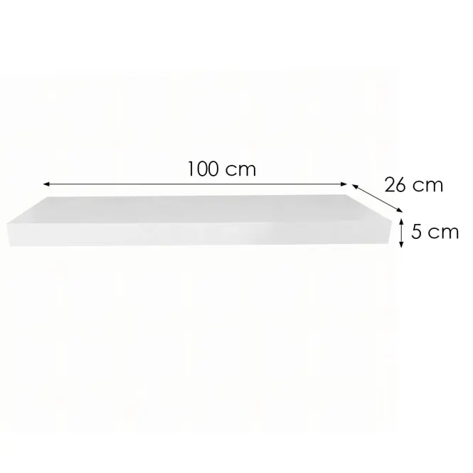 Lebegő polc Ligno 100 13188 Fehér