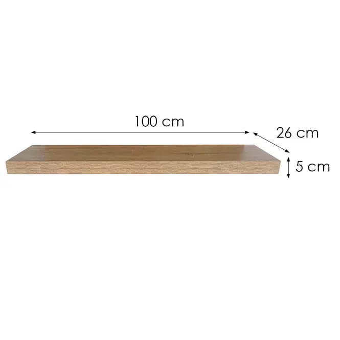 Polc Ligno 100 13223 Természetes,2