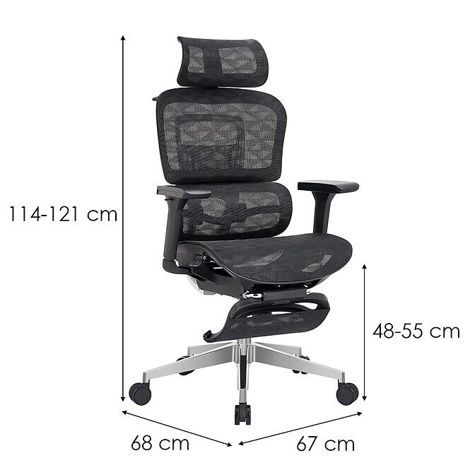 Szék Evox 13113 Fekete,2