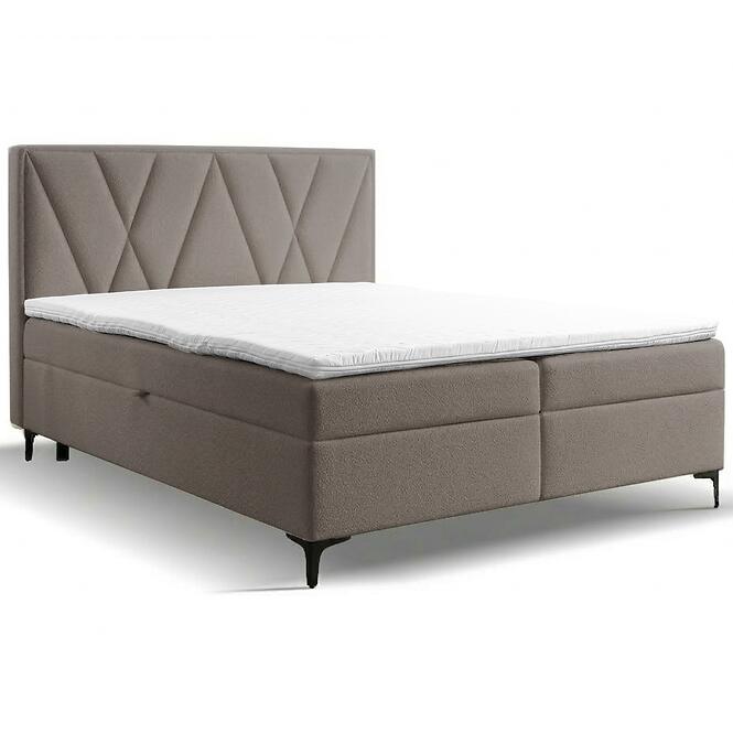 Kontinentális ágy Madryt 160x200 + topper Trenza 9