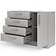 Komód kicsi Braga BRK2 szürke,2