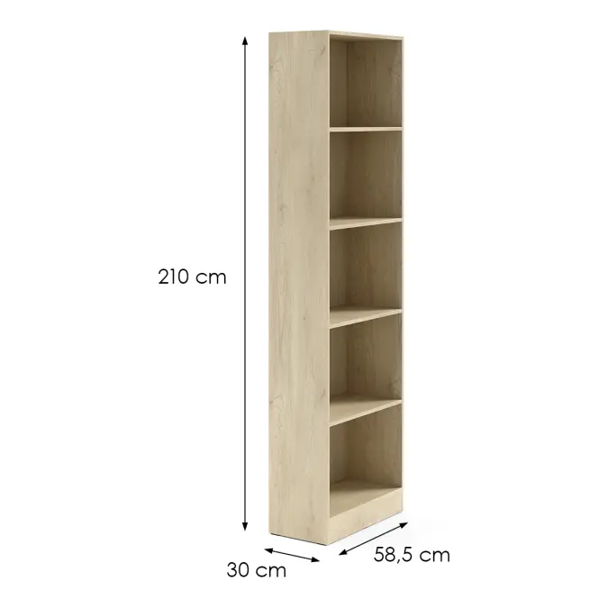 Regál Braga 6 tölgy cremona,2