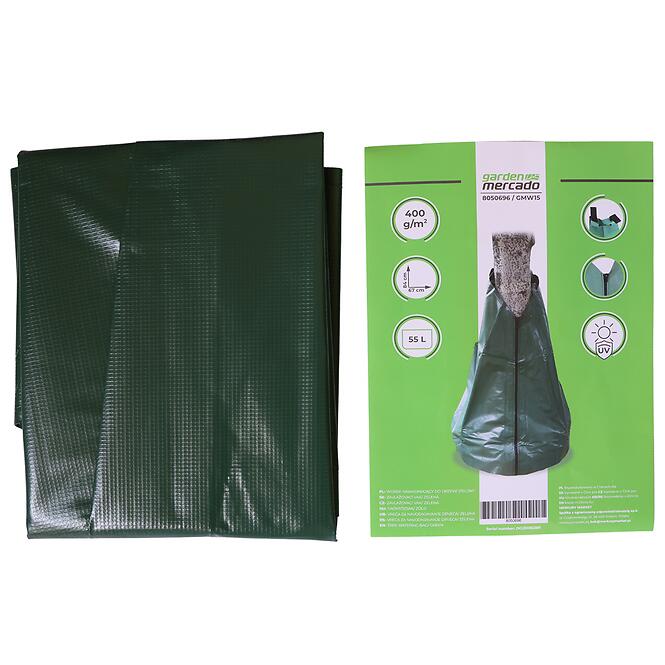 Öntözőzsák fákhoz 55 l 67x84 cm zöld GMW15