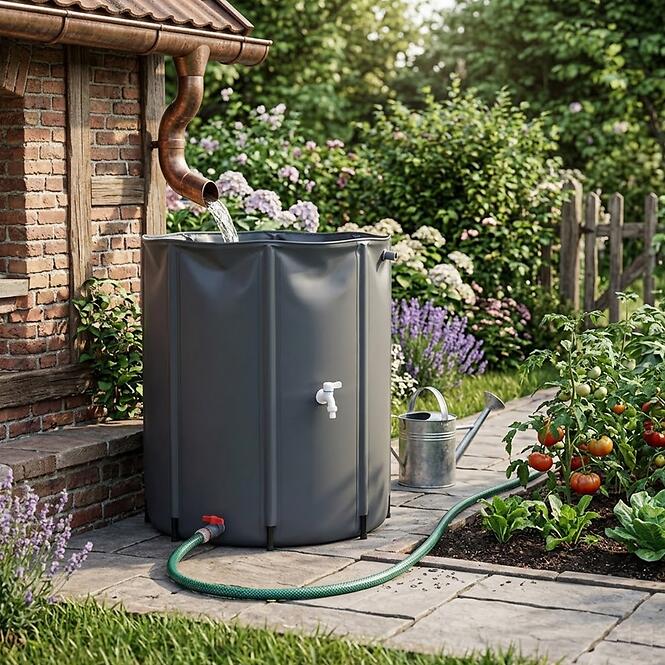 Összecsukható víztartály 500 l + grafit csatlakozó GMW500,10