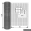 Hegesztett tenyészháló 0,5x5 m 0,8 mm 12 mm zöld GMW055G,2