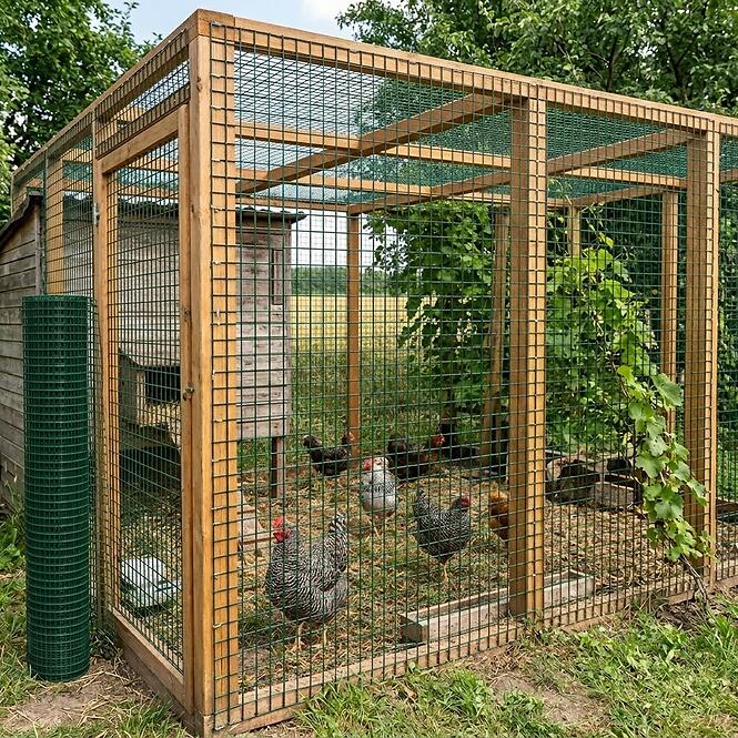 Hegesztett tenyészháló 0,5x5 m 0,8 mm 12 mm zöld GMW055G