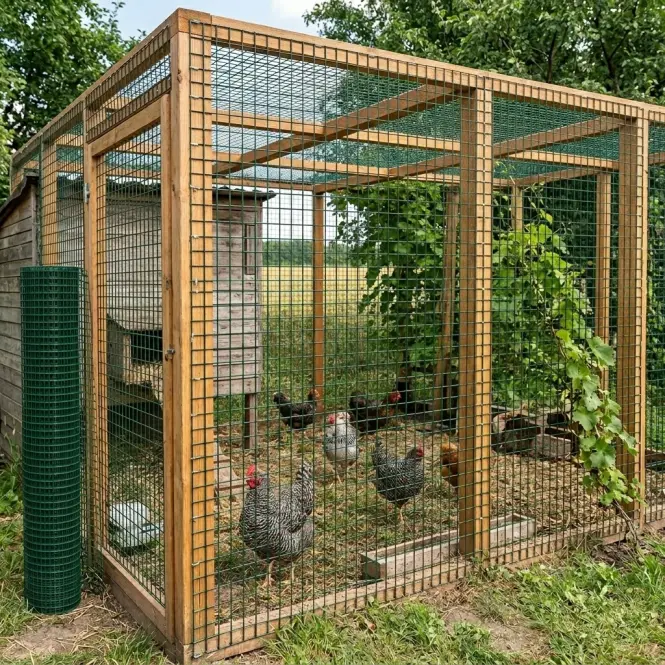 Hegesztett tenyészháló 0,5x5 m 0,8 mm 12 mm zöld GMW055G,3