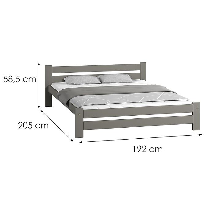 Ágy Agata 180 Szürke