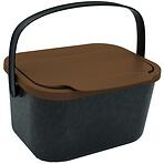 Szemetes kosár 4,5 l biológiai hulladékhoz – barna