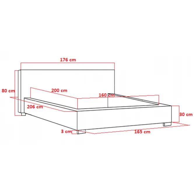 Ágy Mila 160x200 Marcello 17