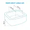 Hidromasszázs medence 1.85x0.68 m MSPA Mist LS062-GR,5