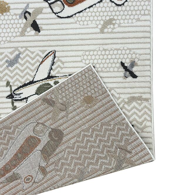 Szőnyeg Step Kids 1,6/2,3 A3650a zöld/krém színű