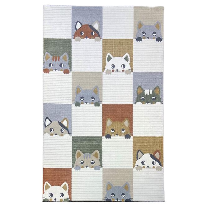 Szőnyeg Step Kids 0,8/1,5 A3637a narancssárga/bézs színű,9
