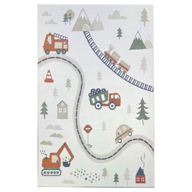 Szőnyeg Step Kids 1,33/1,9 A3632a narancssárga/krém színű