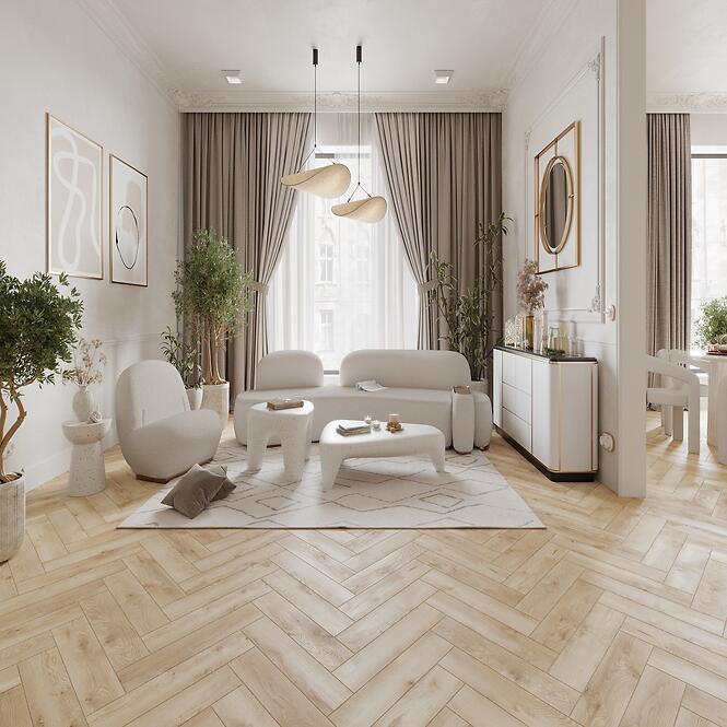 Laminált padló tölgy Monza 8mm AC5 Herringbone WR 68568