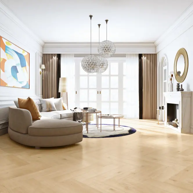 Laminált padló tölgy Como 8mm AC5 Herringbone WR 68569