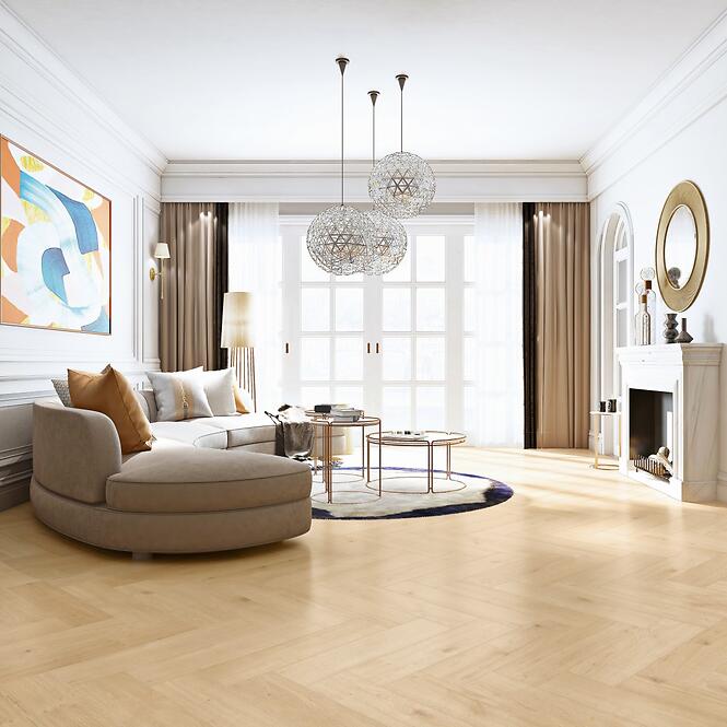 Laminált padló tölgy Como 8mm AC5 Herringbone WR 68569
