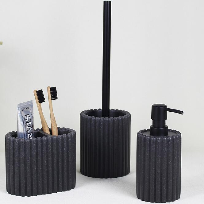 Fogkefetartó csésze pohár PL-5539 sandblack,2