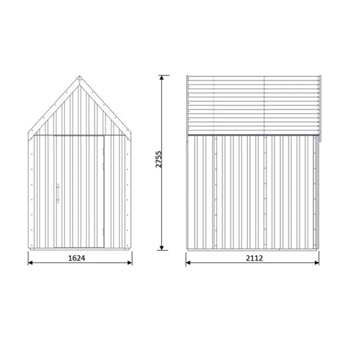 Kert ház Swedish Barn 1622 barna V1,2