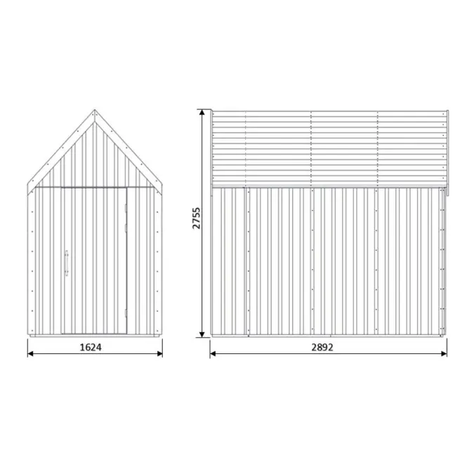 Kert ház Swedish Barn 1629 barna V3,3