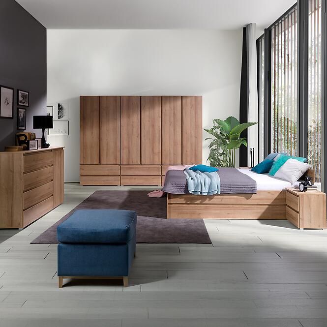 Éjjeliszekrény Cosmo C13 tölgy Riviera