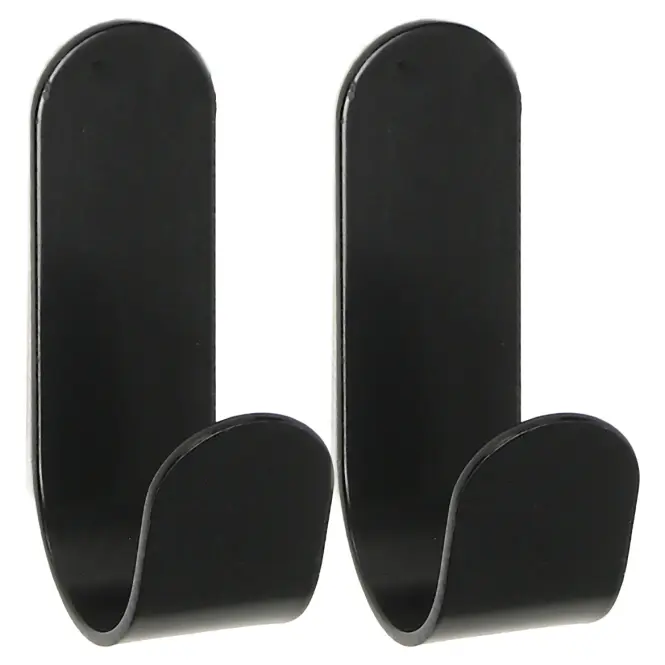 Horog fém fekete 2 db SHK0062B-A
