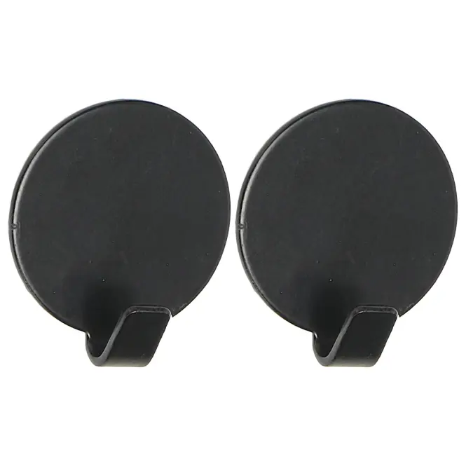 Horog fém fekete 2 db SHK0063A-A