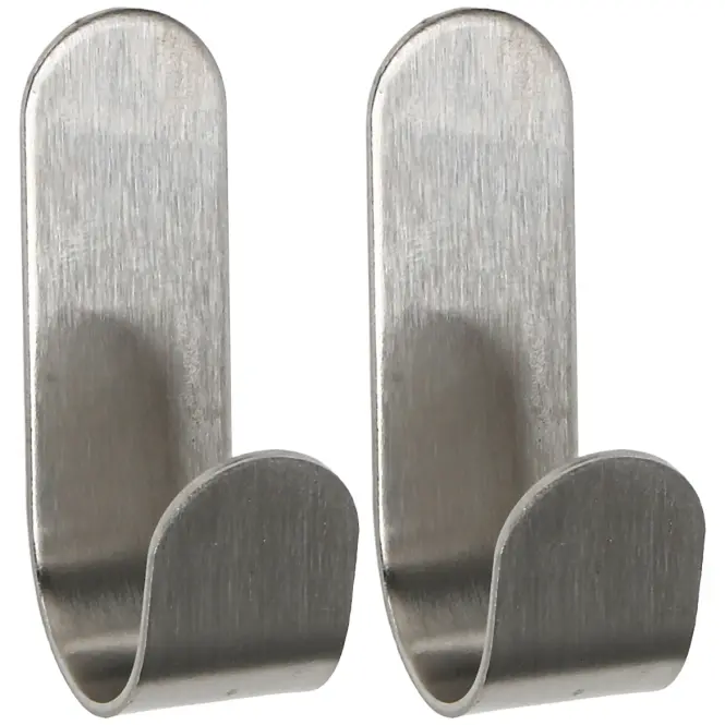 Horog fém ezüst 2 db BST0027AA-A