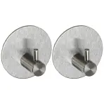 Horog fém ezüst 2 db HK0127A