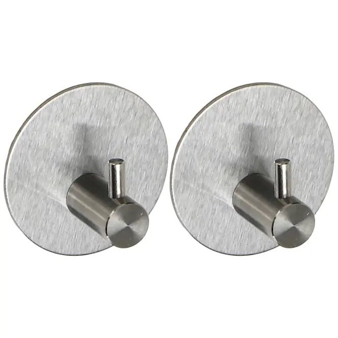 Horog fém ezüst 2 db HK0127A