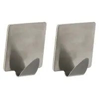 Horog fém ezüst 2 db ST0065A