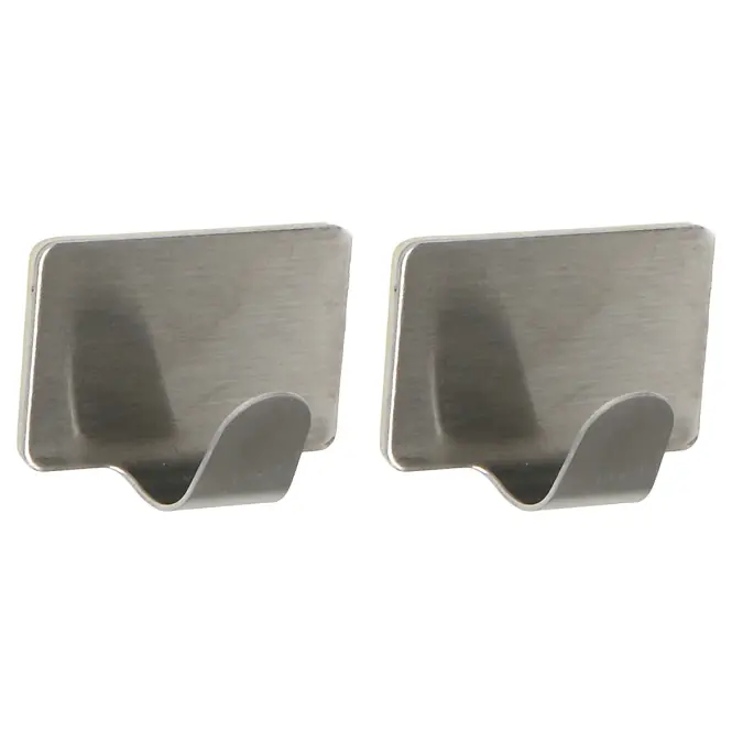 Horog fém ezüst 2 db ST0066A