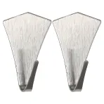 Horog fém ezüst 2 db ST0068A