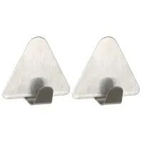 Horog fém ezüst 2 db ST0077A