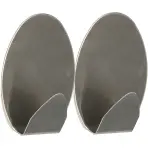Horog fém ezüst 2 db ST0086A