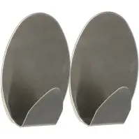 Horog fém ezüst 2 db ST0086A